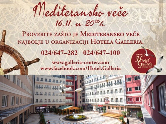 Mediteransko veče u hotelu Galleria
