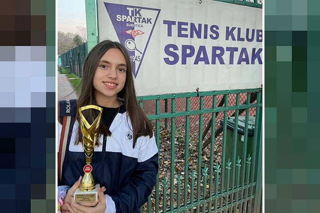 Tenis: Mila Polovina bez izgubljenog seta trijumfovala u Pančevu na Prvenstvu Vojvodine (U12)