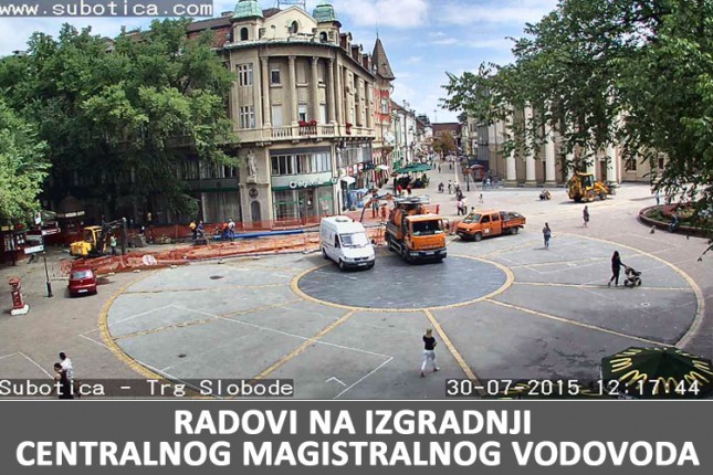 Radovi i u centru grada