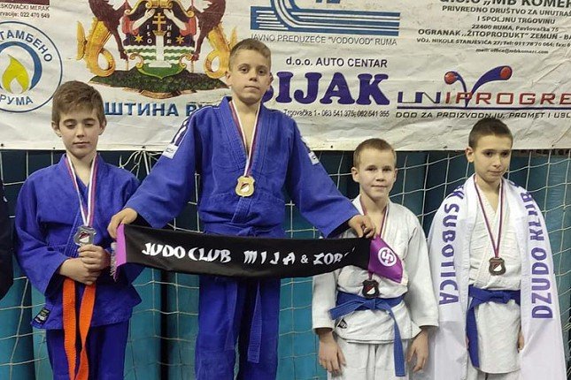 Džudo: Takmičari "Mije&Zorke" osvojili tri medalje na međunarodnom turniru u Rumi