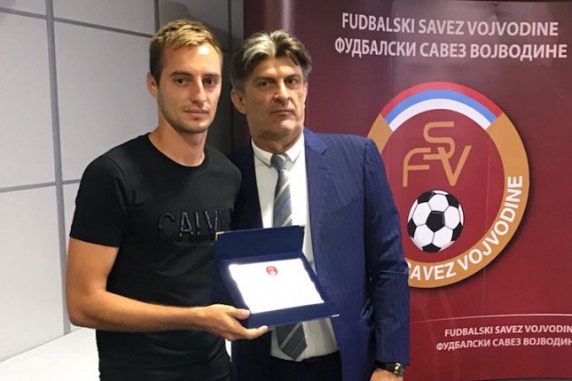 Fudbal: Spartakov Lazar Tufegdžić najbolji u Vojvodini