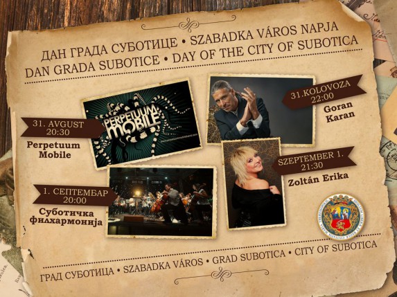 Goran Karan, Erika Zoltan i Perpetuum Mobile na proslavi Dana grada