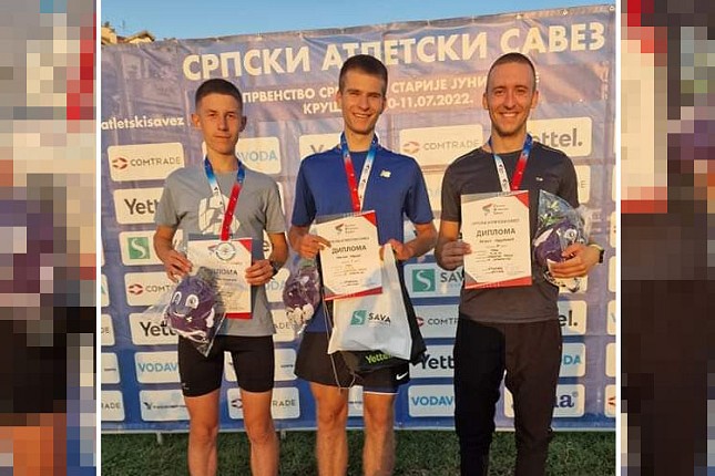 Atletika: Izuzetni rezultati Spartakovih juniora na Prvenstvu Srbije u Kruševcu