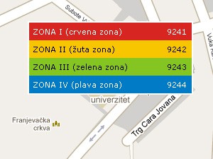 Od 01. jula - 4 zone za parkiranje