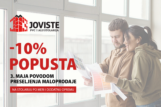 Prodavnica "Joviste" od 3. maja na novoj adresi, kupce očekuju popusti