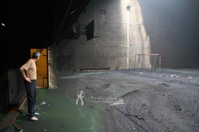 Izgorela nova sportska hala u MEŠC-u