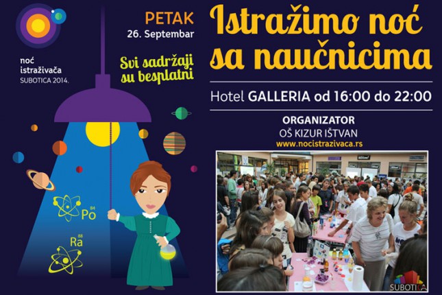 Sutra se održava Noć istraživača 2014