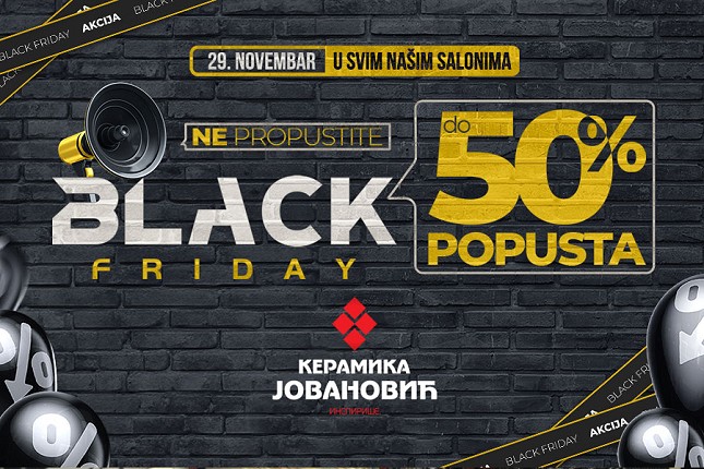 "Crni petak" u salonima "Keramike Jovanović" po svemu drugačiji