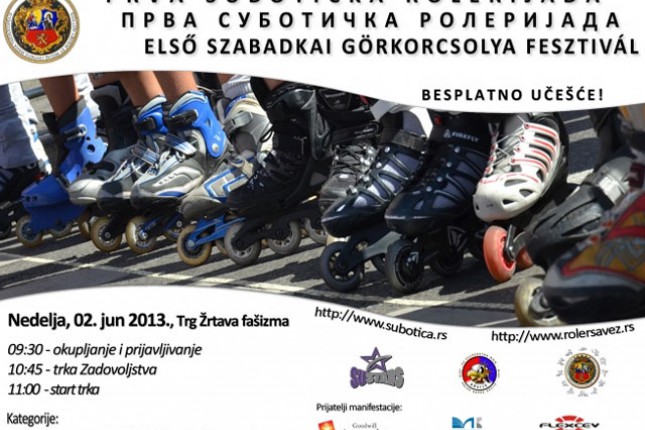 "Prva subotička rolerijada" se održava u nedelju