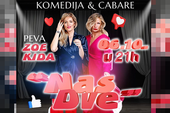 Kabare komedija "Nas dve" 6. oktobra u "Nepkeru"