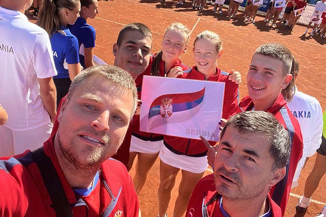Tenis: Trener Spartaka Ladislav Demeter sa reprezentacijom Srbije na krovu Evrope!