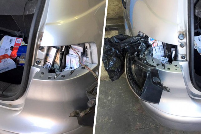 Branici automobila puni cigareta na Kelebiji