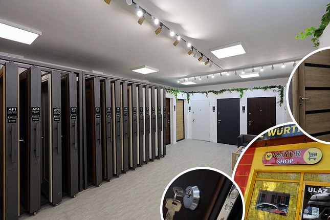 Moderna i bezbedna sigurnosna i sobna vrata u „MayurShop-u“