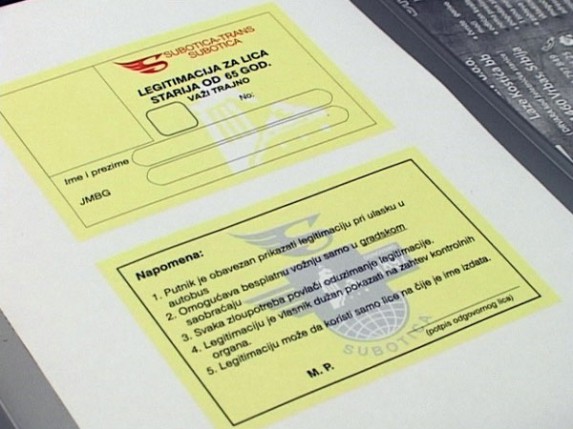 Besplatne autobuske karte za starije od 65 godina