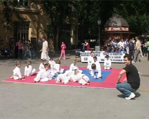 Karate prezentacija u centru grada