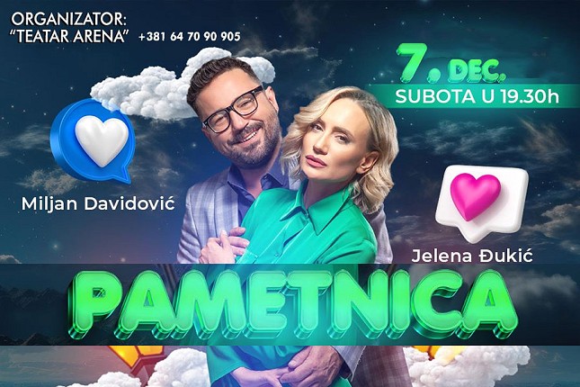 Hit duo drama - komedija "Pametnica" u subotu