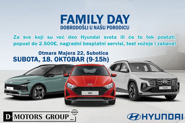 Hyundai Family Day u Subotici – dan kada vozači postaju porodica