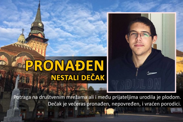 Pronađen nestali dečak
