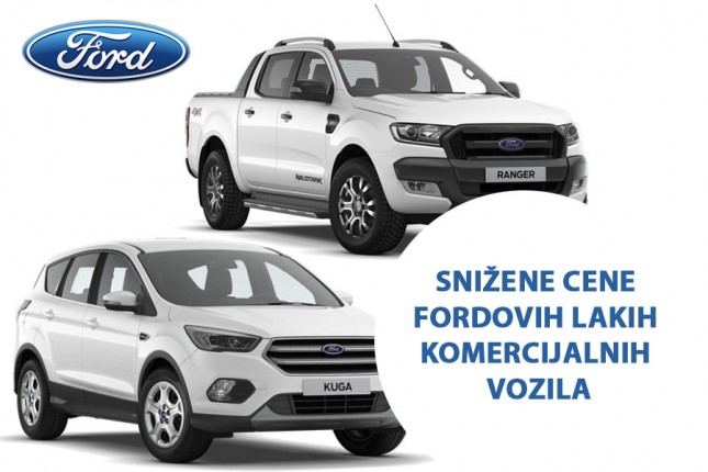 Snižene cene Fordovih lakih komercijalnih vozila