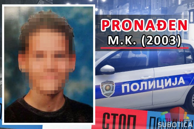 PRONAĐEN 15-godišnji M.K.