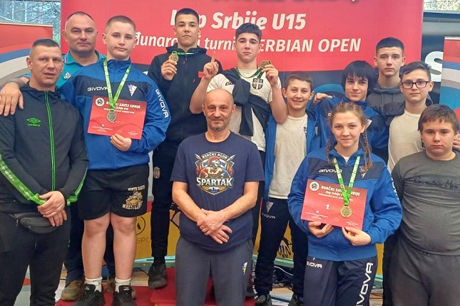 Rvanje: Spartak osvojio četiri medalje na Kupu Srbije