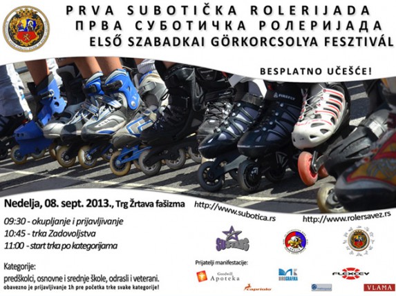 Prva subotička rolerijada u nedelju