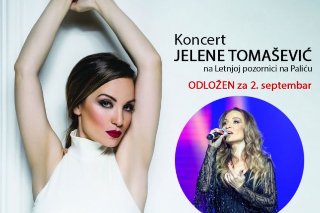 Odložen koncert Jelene Tomašević na Letnjoj pozornici