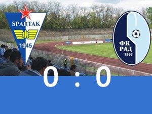 Očajan fudbal i remi Spartaka i Rada