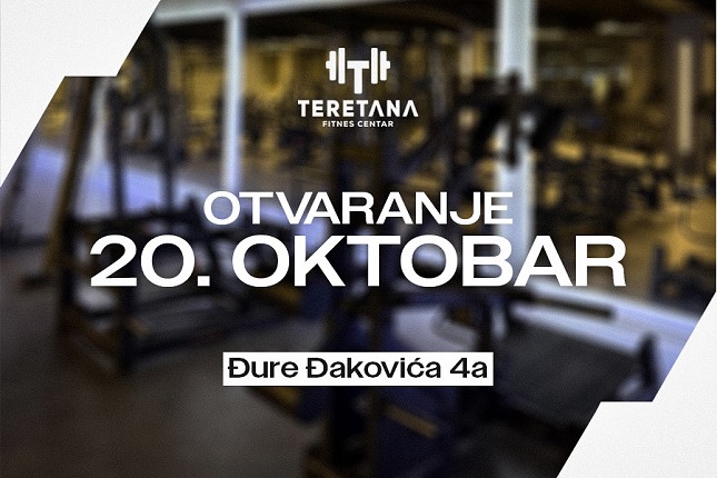 Savremeni fitnes centar u srcu grada počinje sa radom