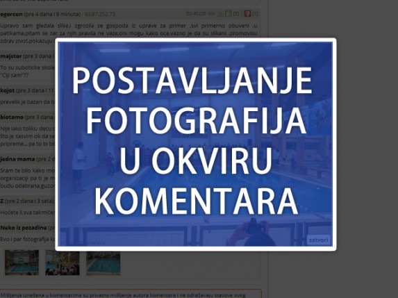 Fotografije u komentarima vesti i pištaljki