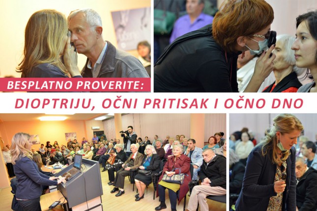Besplatna provera dioptrije i očnog pritiska za sugrađane