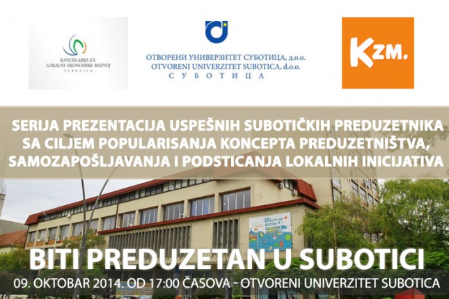 Prezentacija: "Biti preduzetan u Subotici"