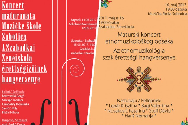 Koncerti maturanata Muzičke škole