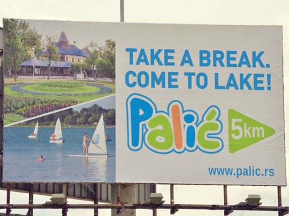 Bilbord poziva turiste na Palić