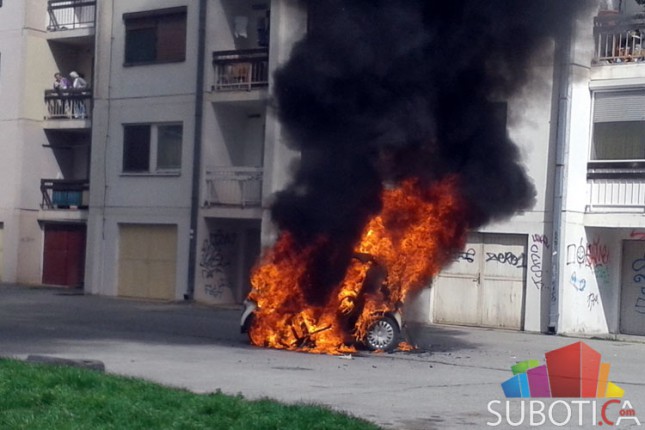 Izgoreo automobil na Radijalcu