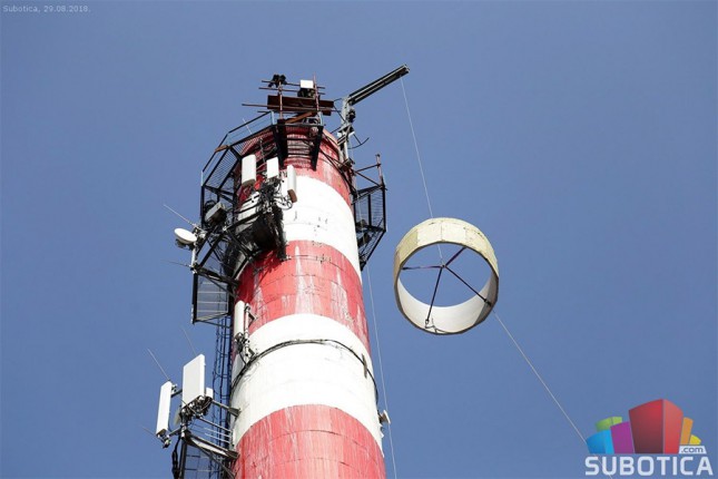 Započela sanacija centralnog dimnjaka "Subotičke toplane"