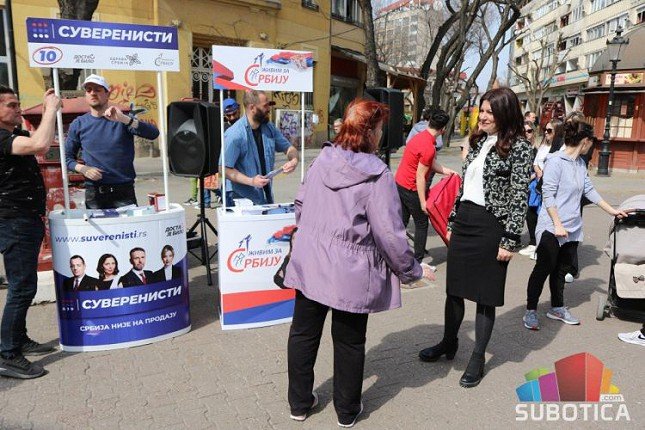 Suverenisti održali predizborni skup u Subotici