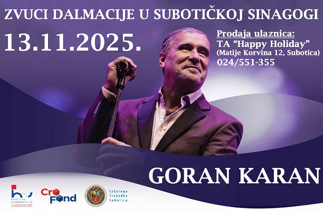 Goran Karan 13. novembra u Sinagogi
