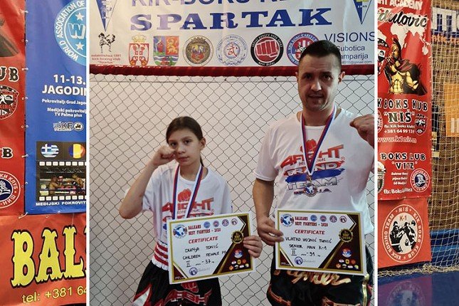 Kik boks: Dve medalje Spartaka na Balkanskom prvenstvu u Jagodini