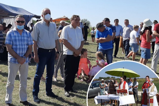 Gradonačelnik Bakić posetio Hrvatski Majur i prisustvovao proštenju