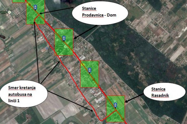 Izmena trase na autobuskoj liniji 1