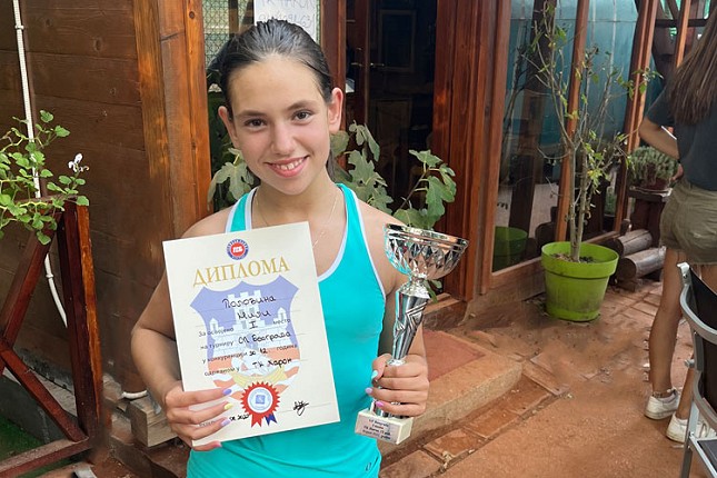 Tenis: Mila Polovina osvojila turnir u Beogradu bez izgubljenog seta