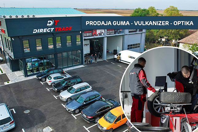 "Direct Trade" na novoj adresi - prodaja guma, vulkanizerski servis i optika za sve vrste vozila