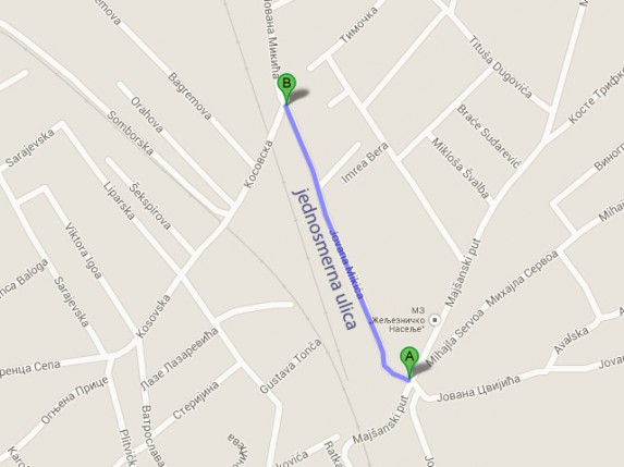 Uspostavljanje novog režima saobraćaja u ulici Jovana Mikića (deo od Majšanskog mosta do Kosovske ulice)