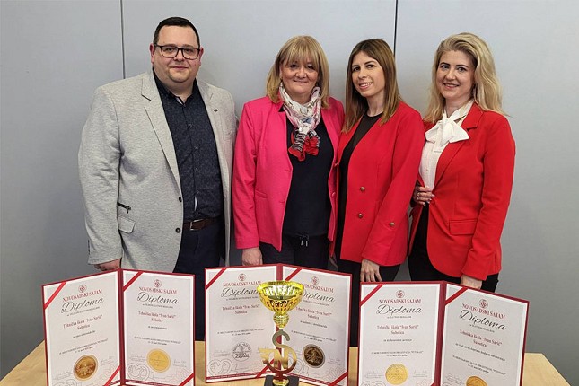 Tehnička škola "Ivan Sarić" dobitnik Velikog zlatnog pehara na Međunarodnom sajmu obrazovanja