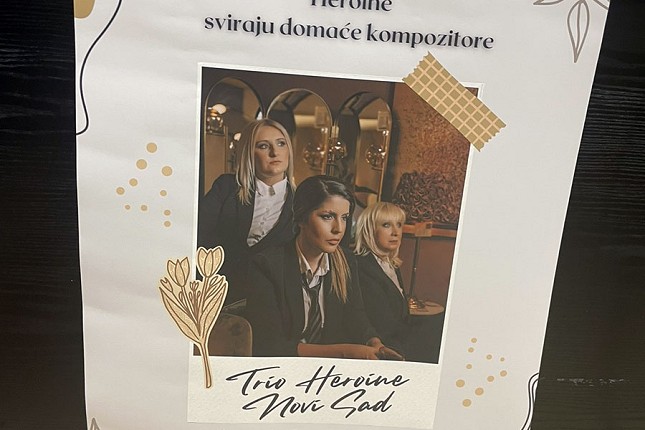 Trio "Heroine" u sredu u Velikoj većnici