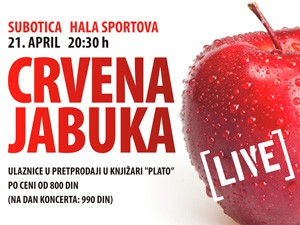 Ulaznice za koncert Crvene jabuke u Subotici od danas u pretprodaji
