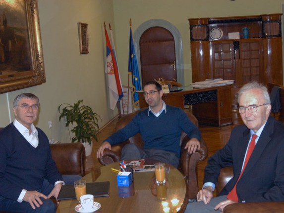 Nikola Špear, legenda subotičkog tenisa na prijemu kod Gradonačelnika