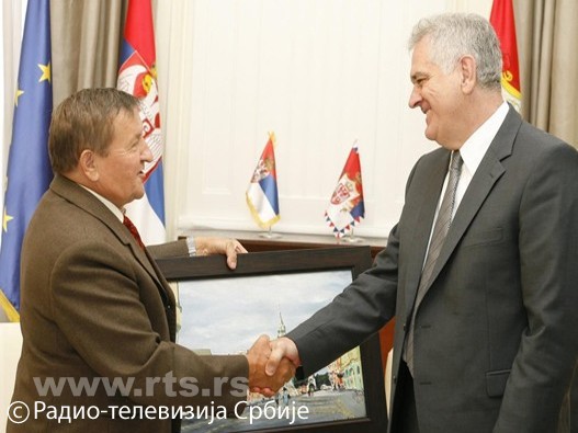 Laslo Šaš na prijemu kod predsednika Srbije