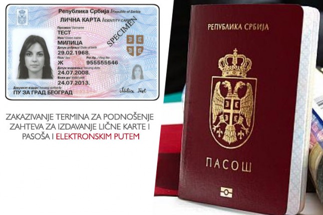 Zakazivanje termina za lične karte i pasoše od sutra i elektronskim putem